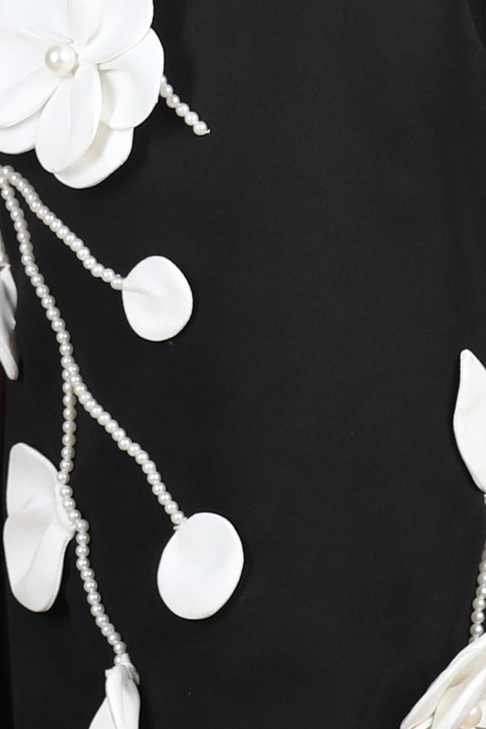 Black Dress with Flowers