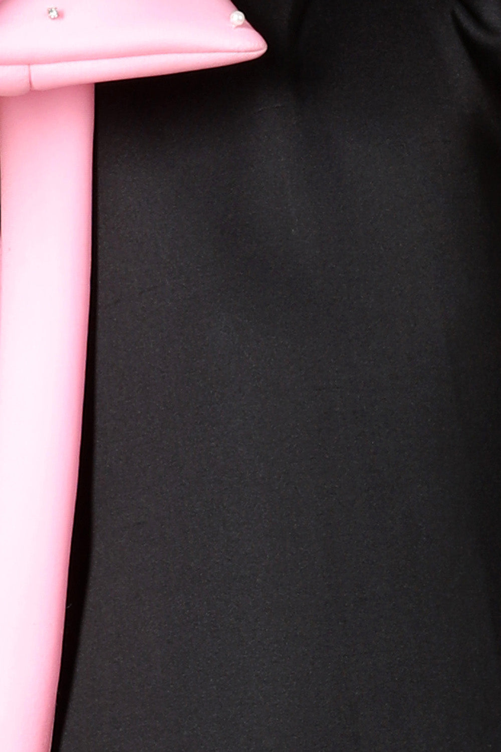 Black Dress with Tulles and Bow Detailing