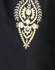 Black Round Neck Kurta with Pajama