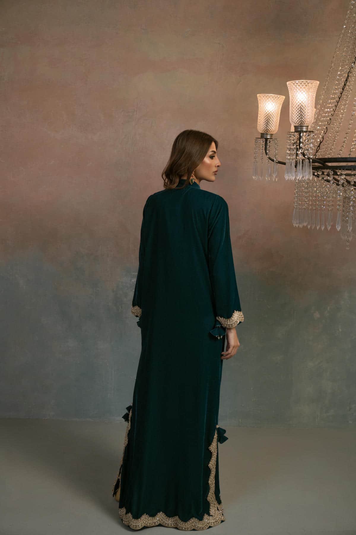 Emerald Majesty Luxe Kaftan
