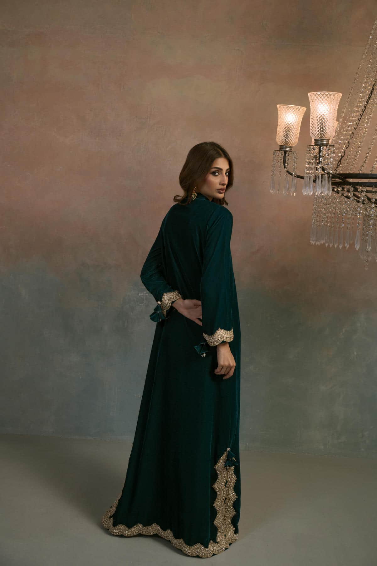 Emerald Majesty Luxe Kaftan