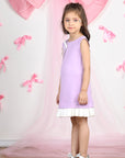 Lilac Dress with Bow Detailing