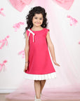 Pink Dress with Bow Detailing