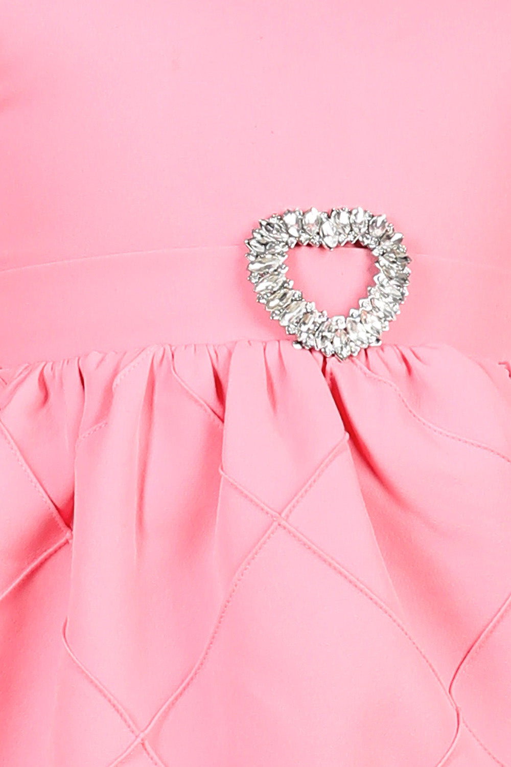 Pink Dress with Broach Detailing