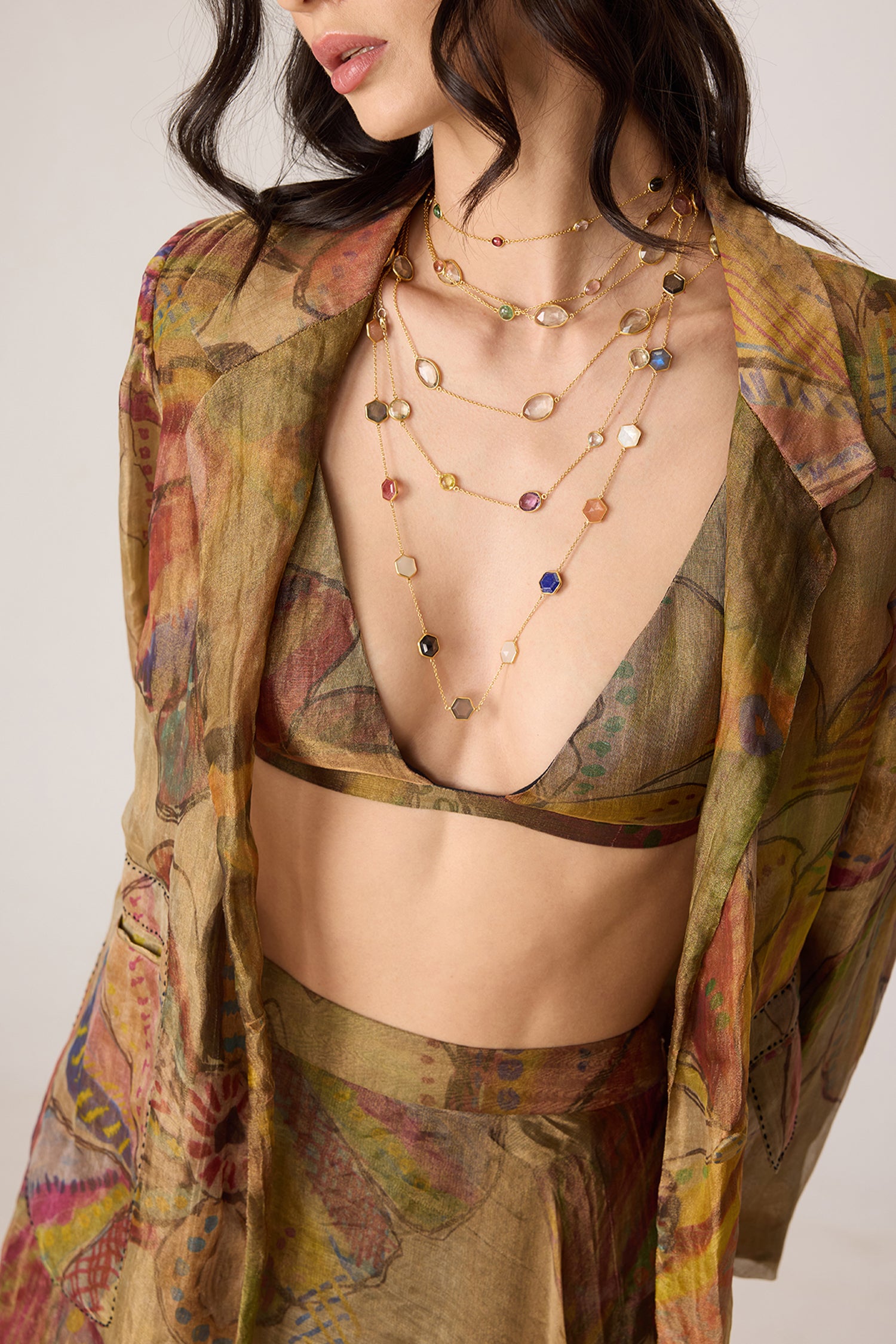 Micah Blazer, Arleth Bralette, Revah Skirt