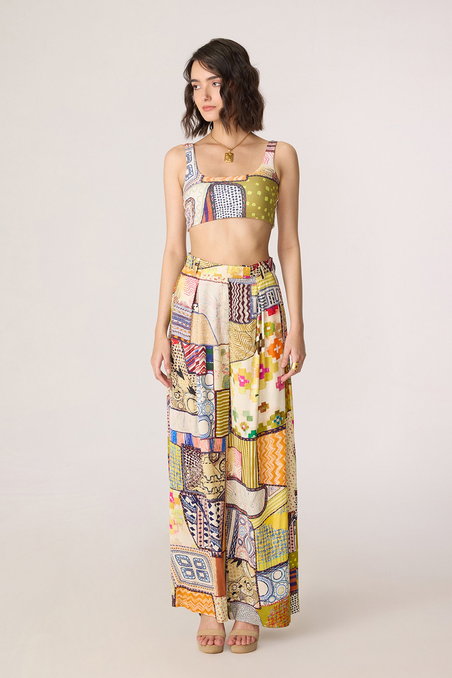 Belen Trench, Juniper Bustier, Jeja Trousers