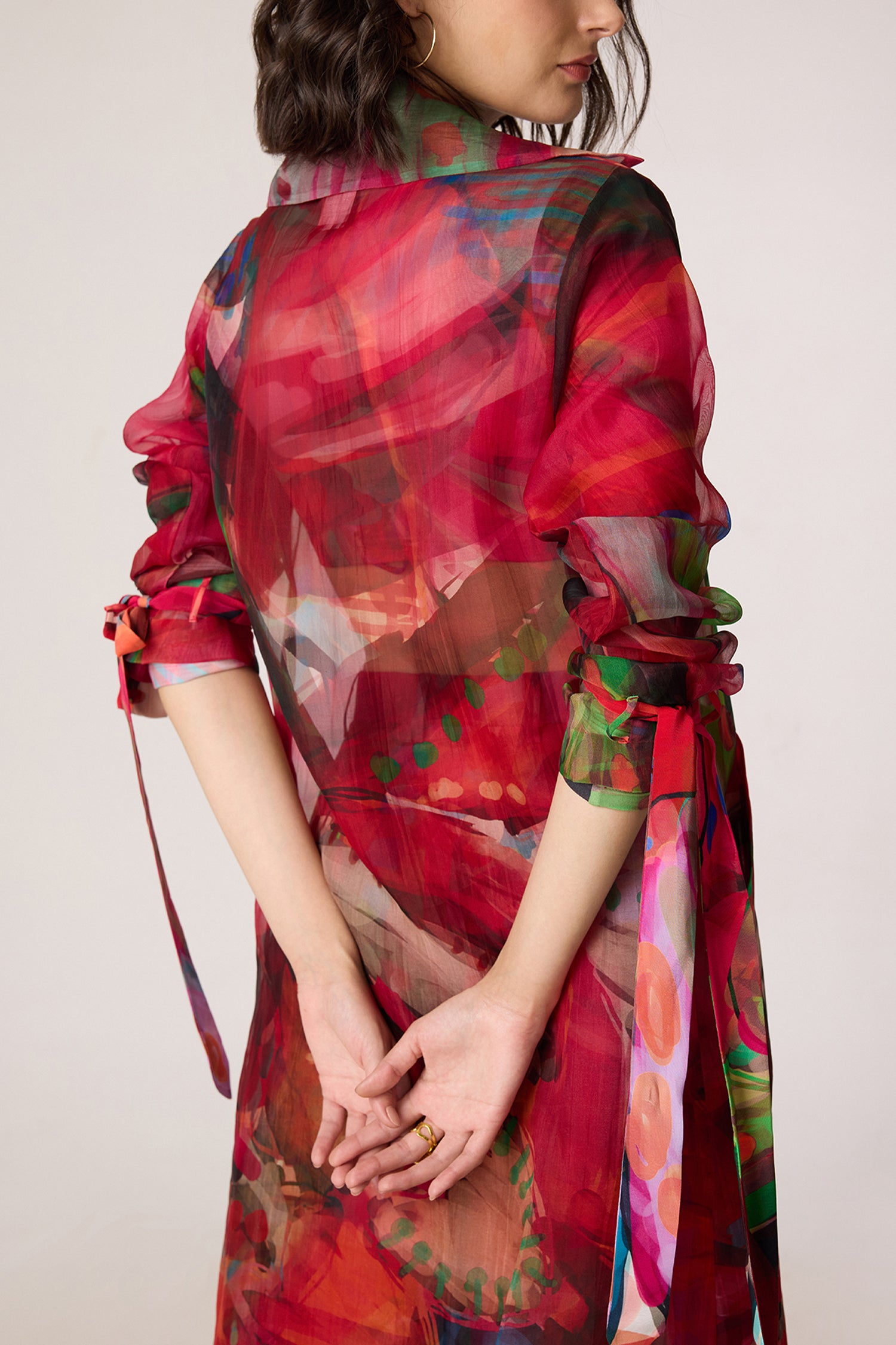 Belen Trench, Zavi Blouse, Vellora Trousers