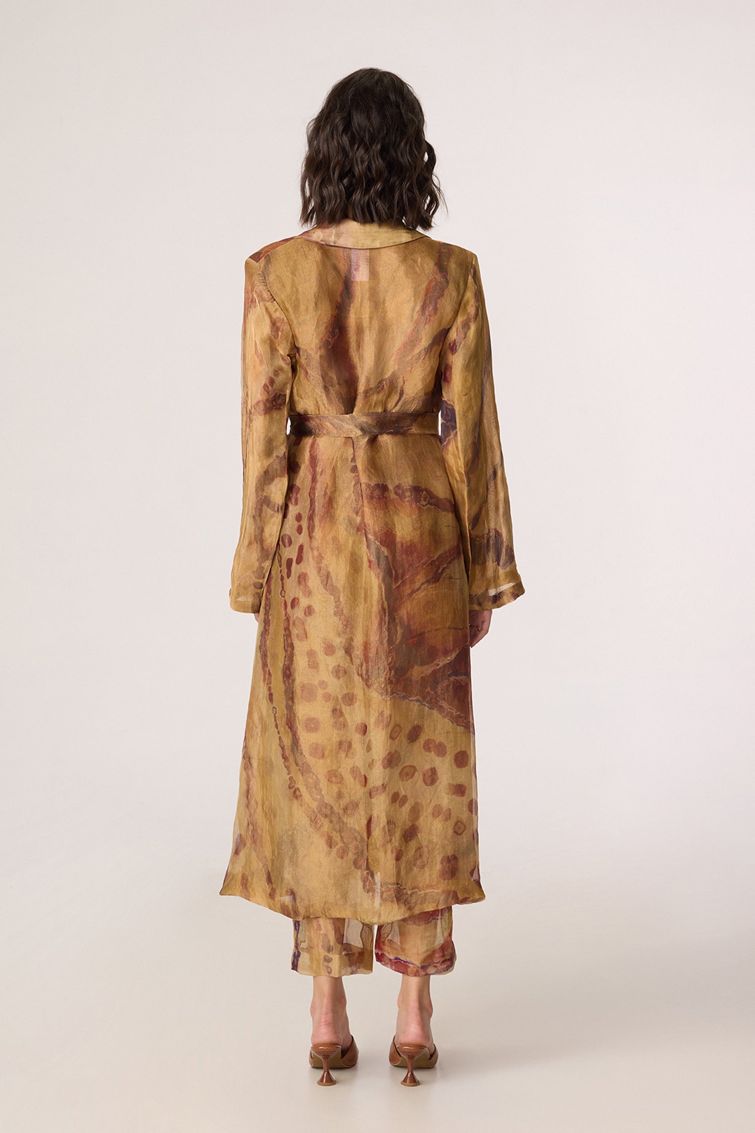 Belen Trench, Arleth Bralette, Vellora Trousers