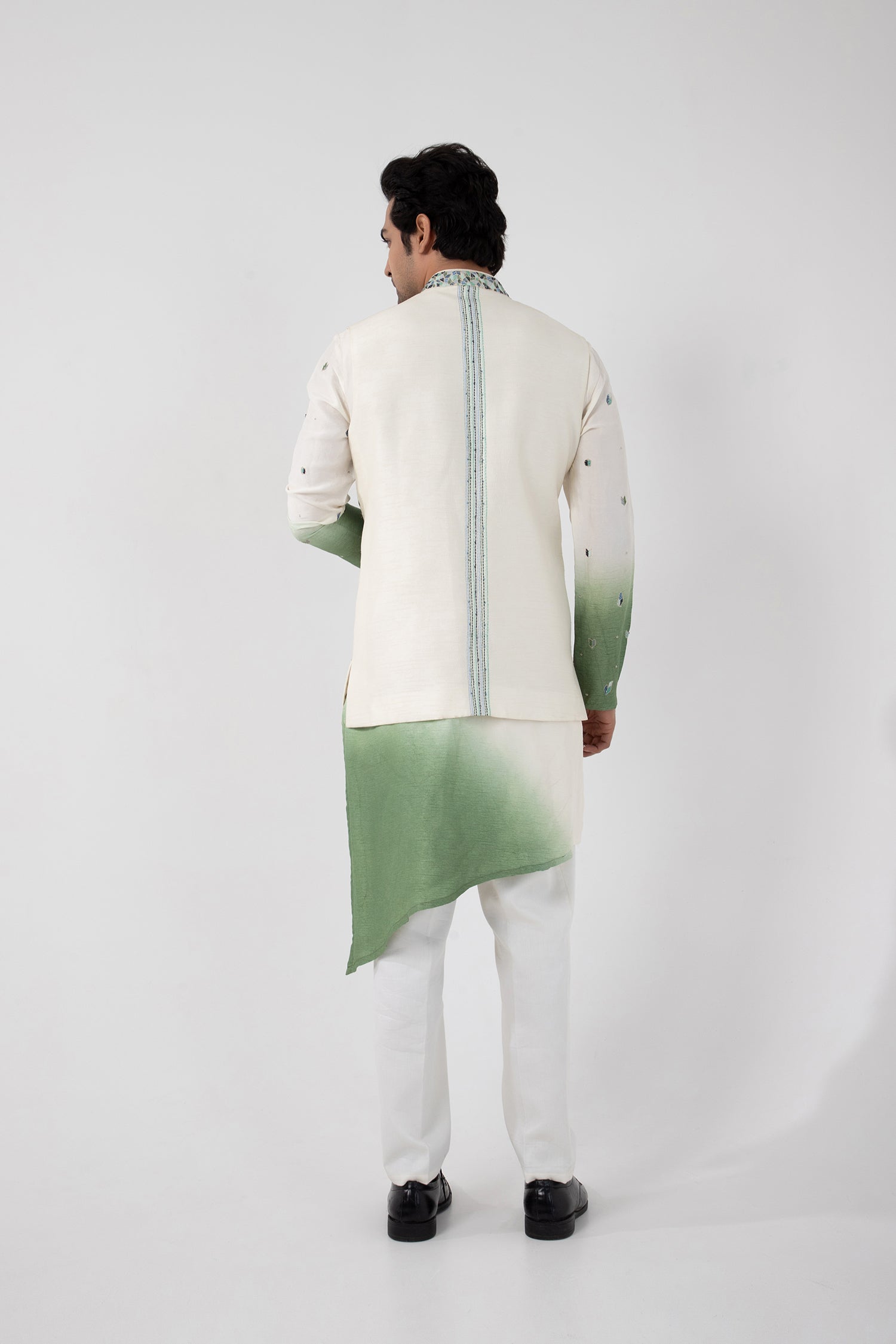 Seafoam Nehru and Kurta Set