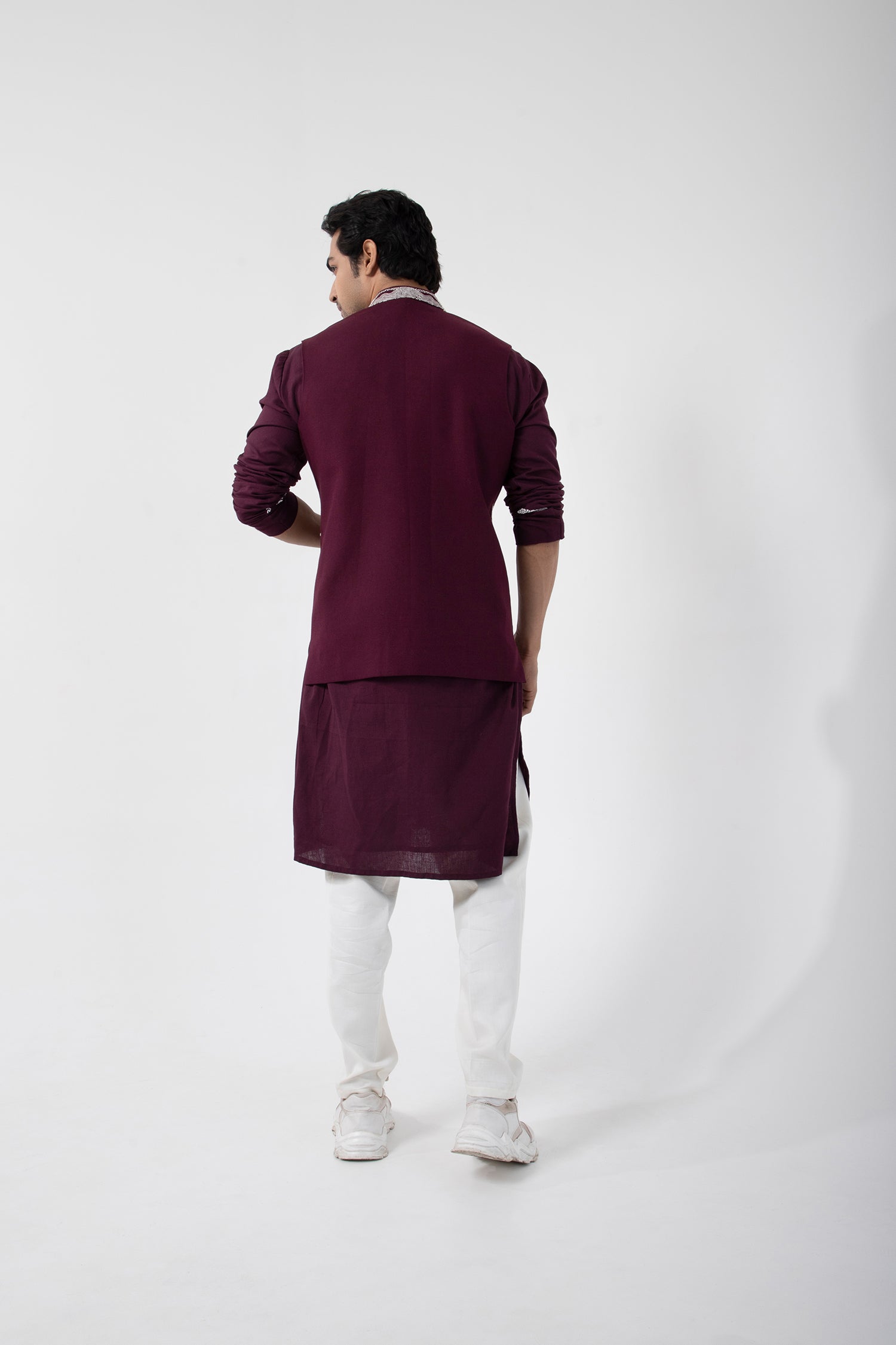 Merlot Bliss Nehru and Kurta Set