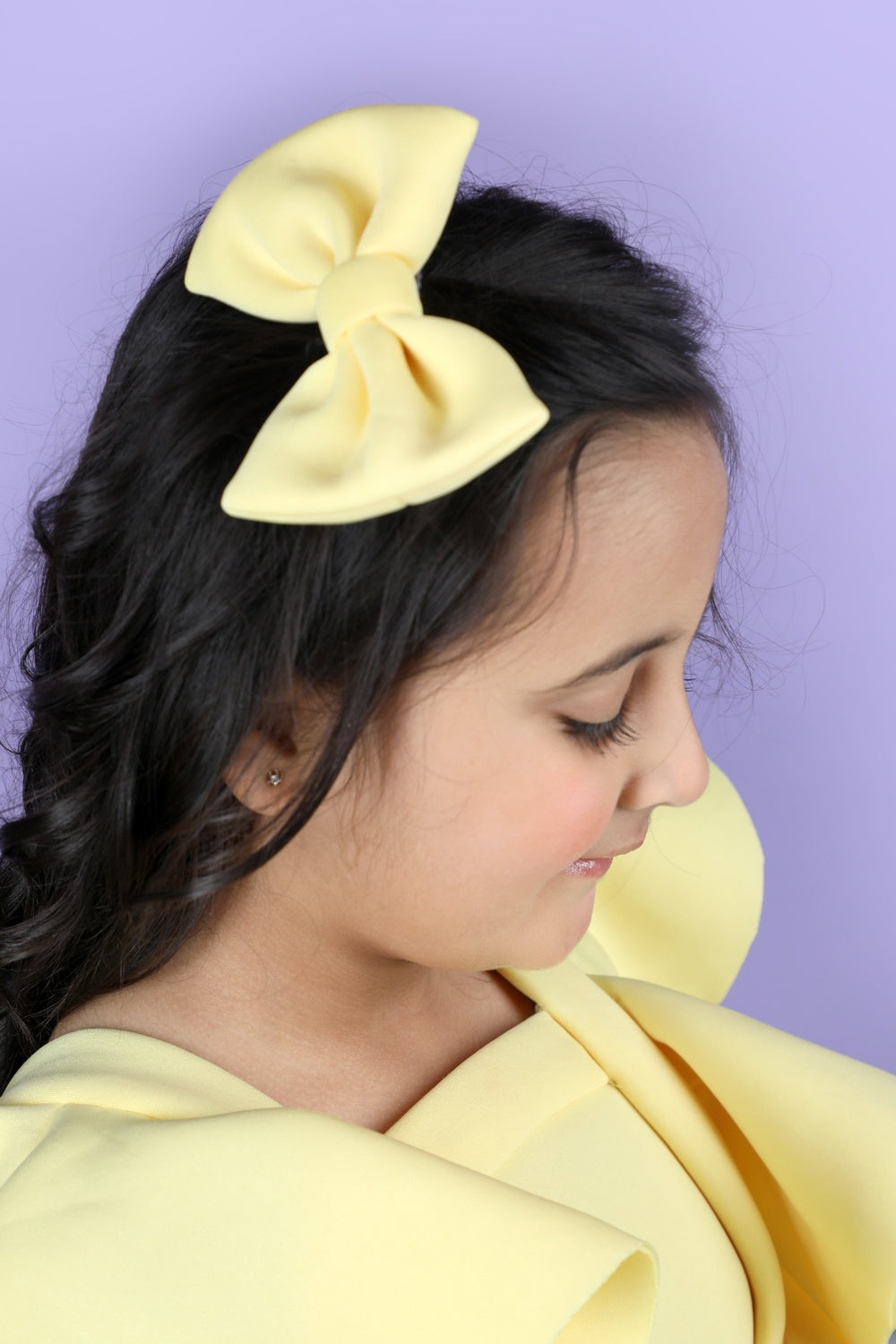 A Line Dress Embllished with Wavy Flaps