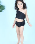 Two Piece Costume with Off Shoulder and Side Knot