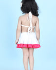 Two Piece Costume with Back Knot Ans Skirt
