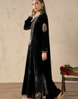 Monarch Black Velvet Suit Set