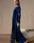 Celestial Blue Velvet Suit Set