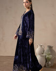 Ink Midnight Blue Velvet Suit Set