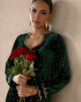 Jade Night Velvet Suit Set