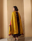 Maroon Dusk Velvet Suit Set