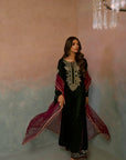 Evergreen Dusk Velvet Suit Set