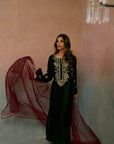 Evergreen Dusk Velvet Suit Set