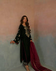 Evergreen Dusk Velvet Suit Set