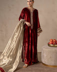 Red Ember Velvet Suit Set
