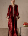 Red Ember Velvet Suit Set