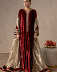 Red Ember Velvet Suit Set