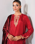 Crimson Muse  Velvet Suit Set